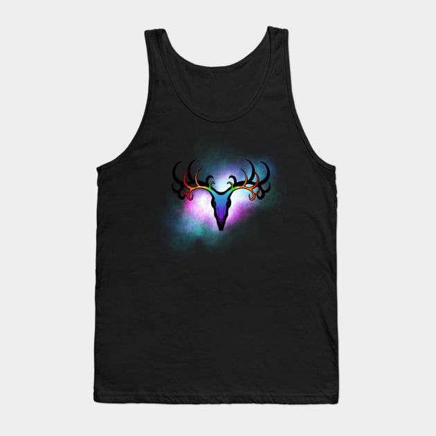 Space Stag Tank Top by Jackal Heart Designs